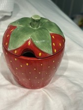 Strawberry Jam Preserve Pot