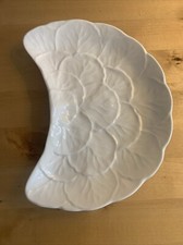 Wedgwood countryware white crescent shaped 8” china side plate, used, VGC