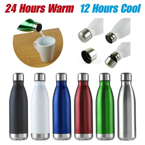 Insulated metal water bottle - water,