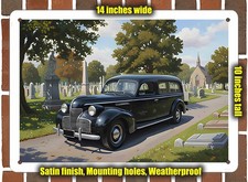 Metal Sign - 1948 Volvo Hearse
