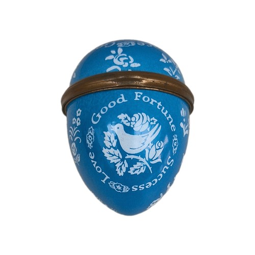 Halcyon days enamels - blue, egg