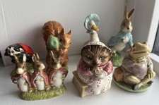 Collection Of 7 Vintage Beatrix Potter Ceramic Figures Royal Doulton & Albert