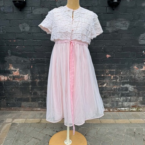 Vintage peignoir negligee - peignoir,