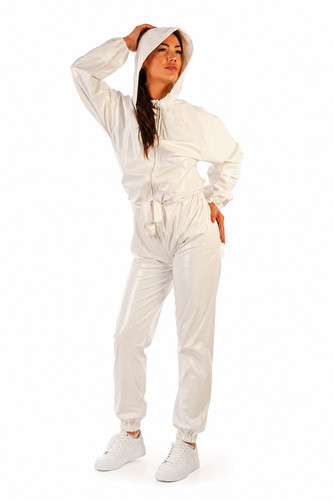 Pvc one piece rain suit - rain, rubber