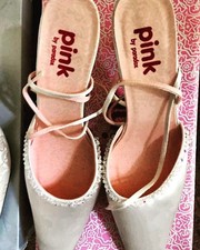 Pink by Paradox London Bridesmaid Shoes - Blush (Satin) - Size 4