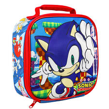 Sonic the Hedgehog Kids 3D Rectangular Insulated Lunch Box Bag for Boys & Girls