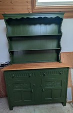 Dresser, Painted Green with waxed wooden top