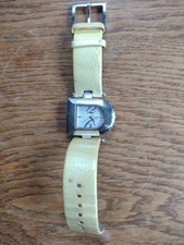 DKNY Watch D Shaped cream strap good condition 