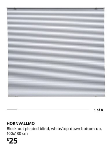 Ikea pleated block out blinds - ikea,