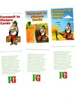 BROOKE BOND PG TIPS FAREWELL TO  PICTURE  SETS OF 3 CARDS MINT FREEPOST