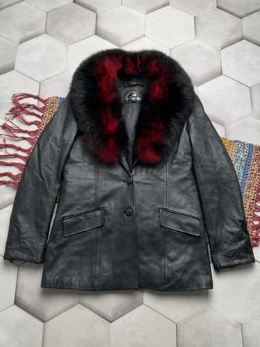 Vintage genuine leather coat - vintage,