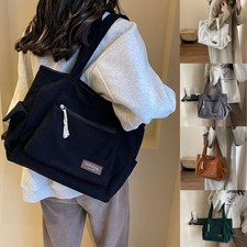 Simple Corduroy Tote Bag –