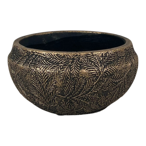 Gold planting bowl - planting, with