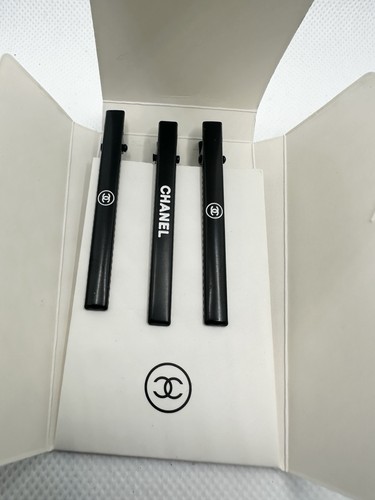Chanel black hair clips - chanel,