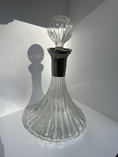 Vintage glass decanter - vintage,