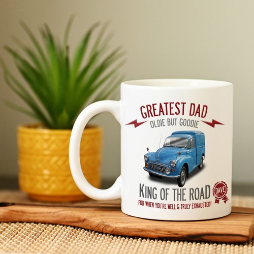 Personalised morris van mug - personalised,