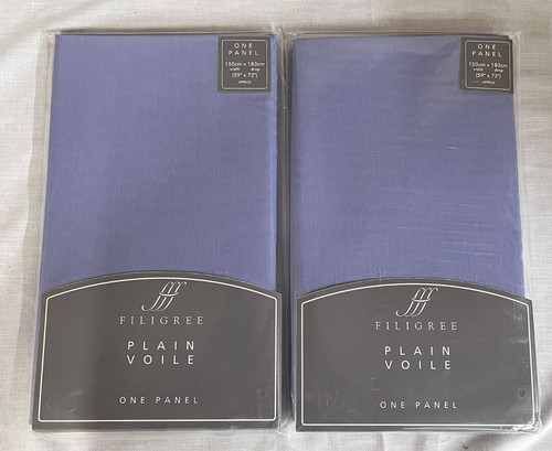 Filigree plain voile panel - voile,