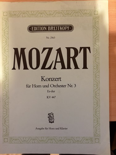 Mozart horn concerto 3 kv - concerto, no.