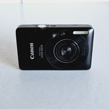 Canon IXUS 100 IS Digital Compact Camera Black 3X Zoom Lens - Untested - Read
