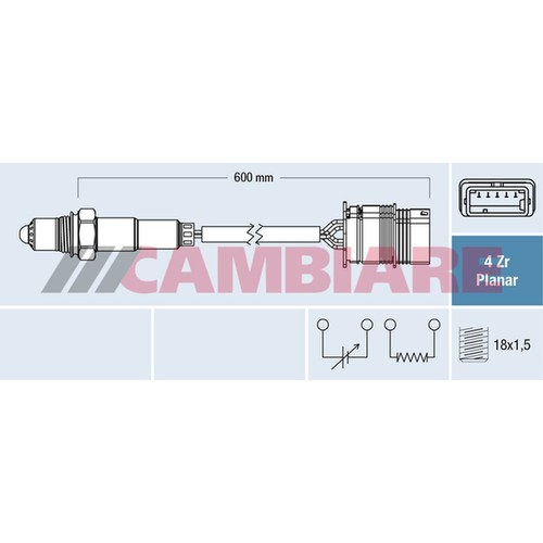 Lambda sensor for - sensor, series