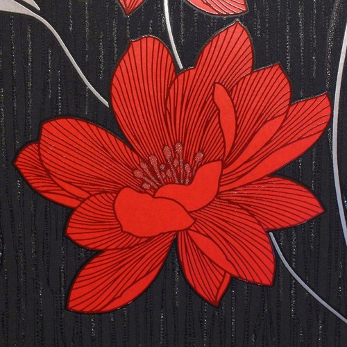 Floral flower wallpaper vinyl - flower,