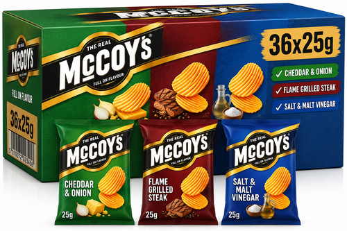 Mccoy variety box 36x25g - mccoy's,