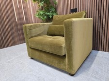 Easy Glider Armchair In Pressed Olives Clever Velvet RRP: £1895
