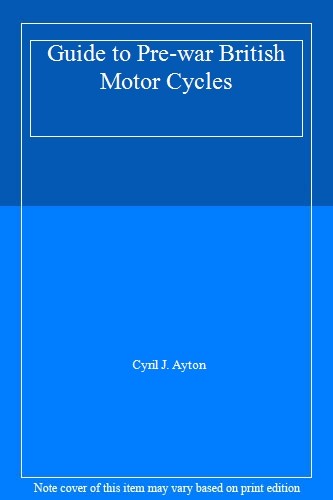 Guide pre war british - pre-war, motor