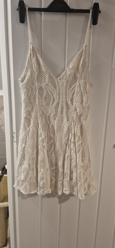 Zara lace skater dress - lace, size