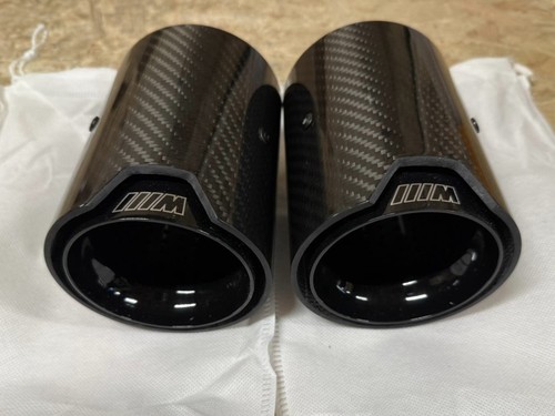 Bmw carbon exhaust tips - carbon,