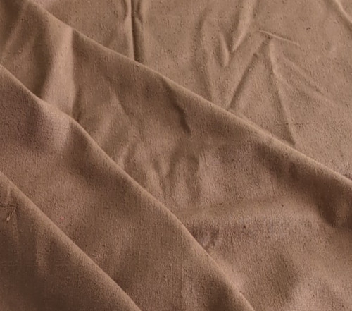 Solid brown raw - solid, silk