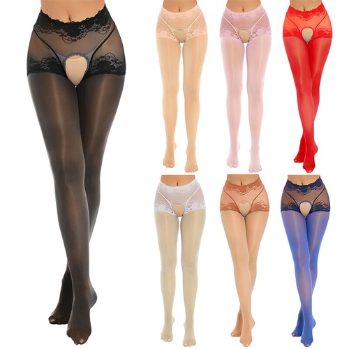 Seamless lace pantyhose - seamless,