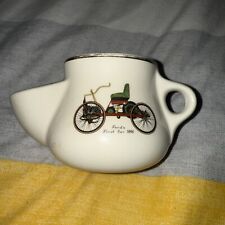 Vintage Cream Ceramic Shaving Mug - Ford’s First Car 1896