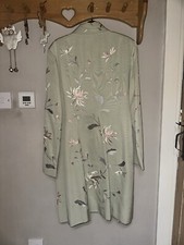 green fabric with pink and