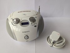 Roberts ZoomBox 2 DAB/DAB+/CD Player/SD & USB in Gloss White inc Power Cable VGC