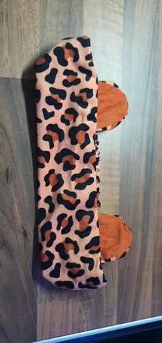 Leopard print elastic back - elastic,