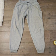 BOOHOO Men's/boys grey Casual joggers size S/elasticated waist/ankles/Side Pocke