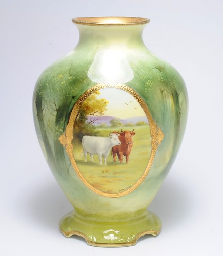 Royal doulton cattle vase - royal,