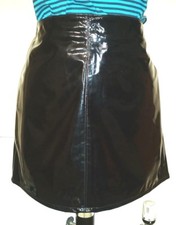 TOPSHOP GLOSSY Black Faux