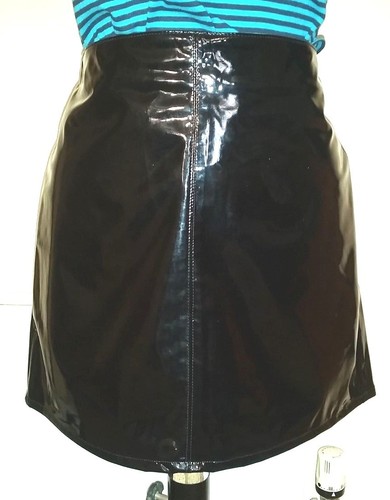 Topshop glossy black faux - topshop,