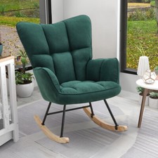 Linen Rocking Chair Lounge