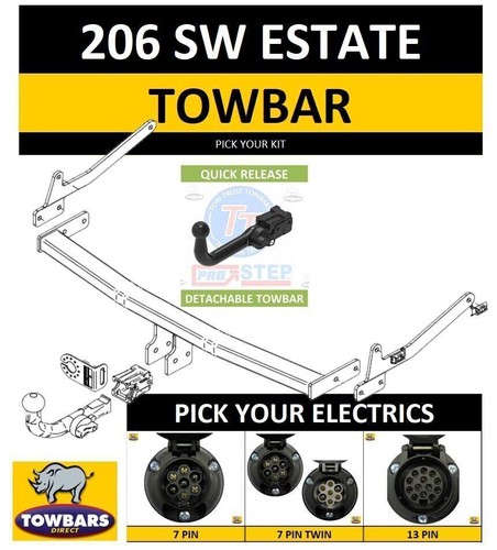 Detachable towbar for peugeot - towbar,