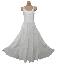 Maxi Summer Dress Cotton White
