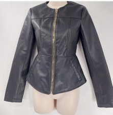 Zara XS Faux Leather Fitted