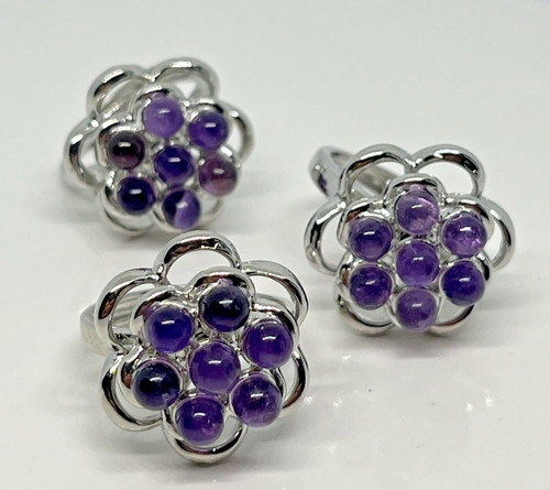 Elegant twist amethyst ring - elegant,