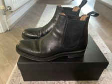 Black Leather Chelsea Boot