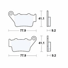 TRW Brake Pads EC 1 Set rear