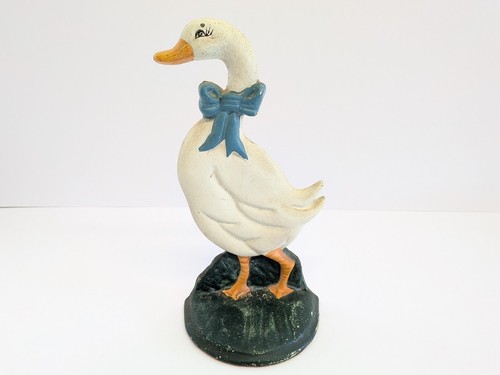 Vintage cast iron hand painted - cast,