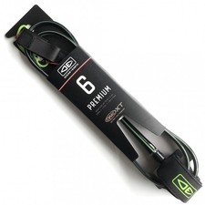 Ocean Earth One XT Surfboard Leash 6ft Black Lime NEW onext