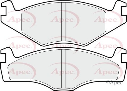 Apec front brake pad set - apec,